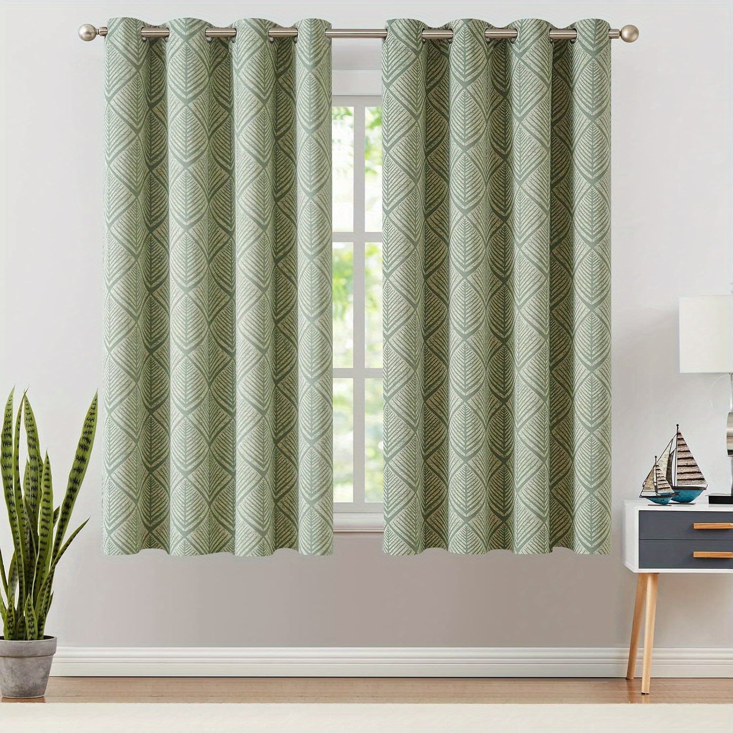 2 Panels 80% Blackout Curtains