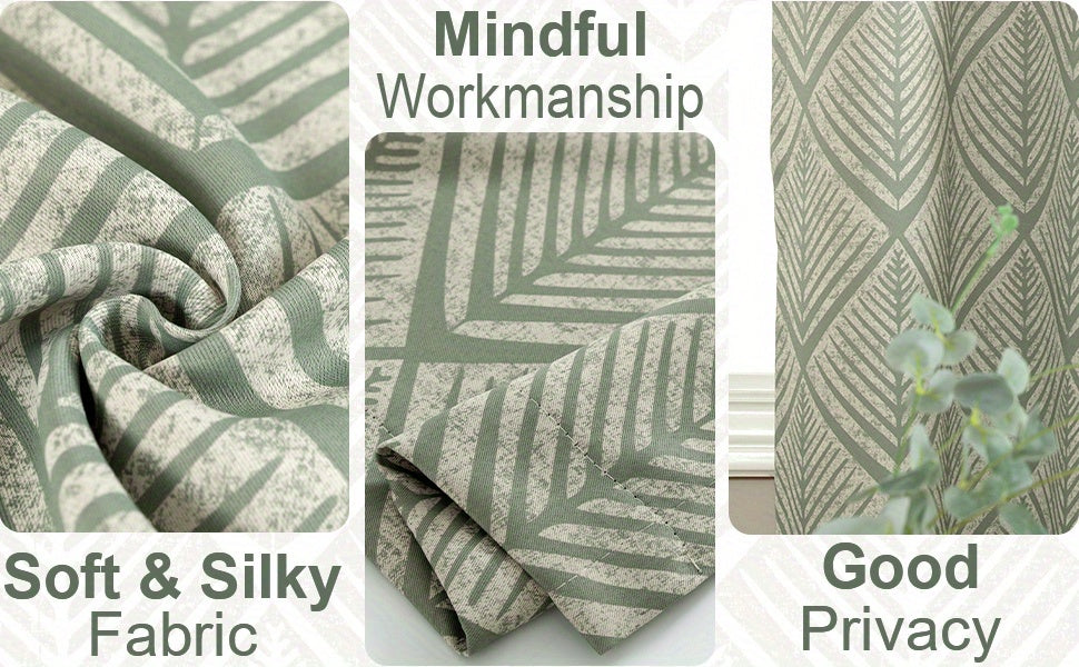 2 Panels 80% Blackout Curtains