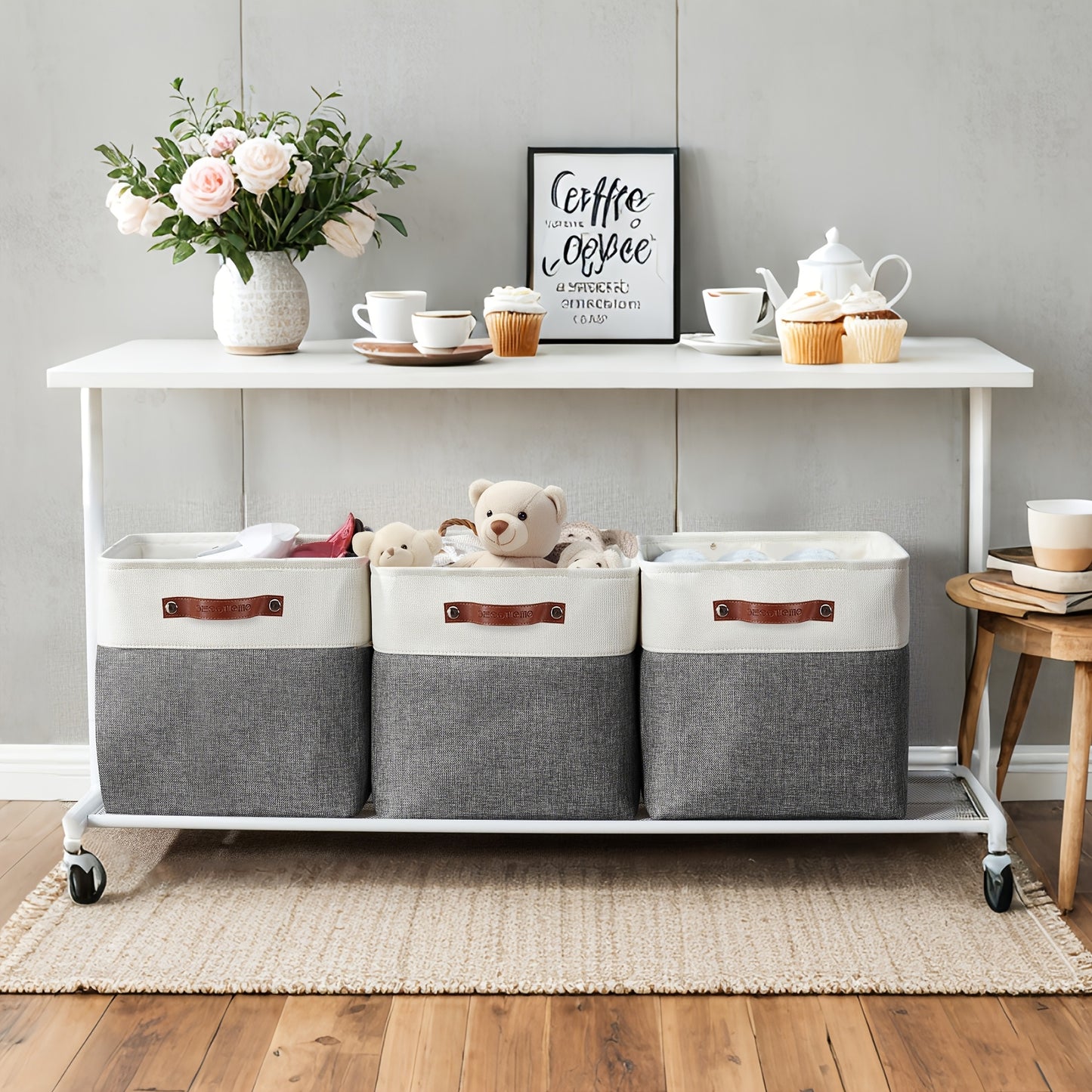 4 Packs | Cube Storage Bin – Organize in Style!