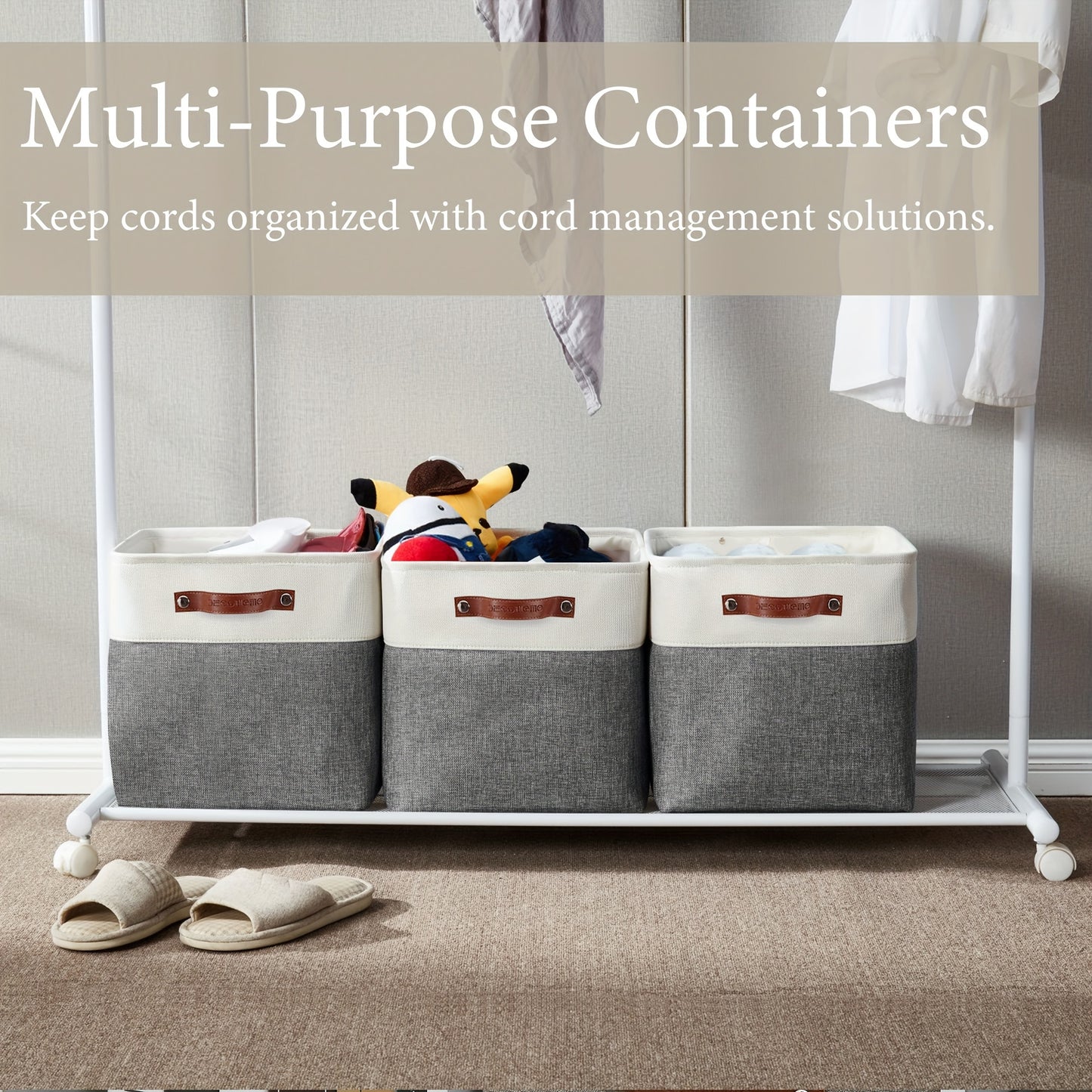 4 Packs | Cube Storage Bin – Organize in Style!