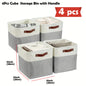 4 Packs | Cube Storage Bin – Organize in Style!
