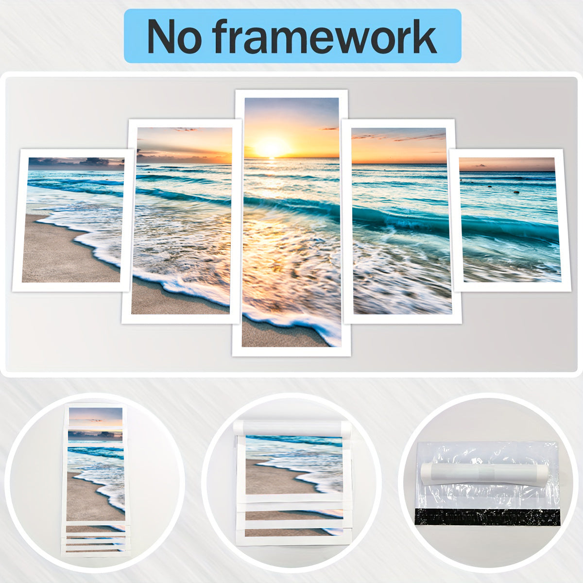 5-Piece Modern Art Canvas Wall Décor Set