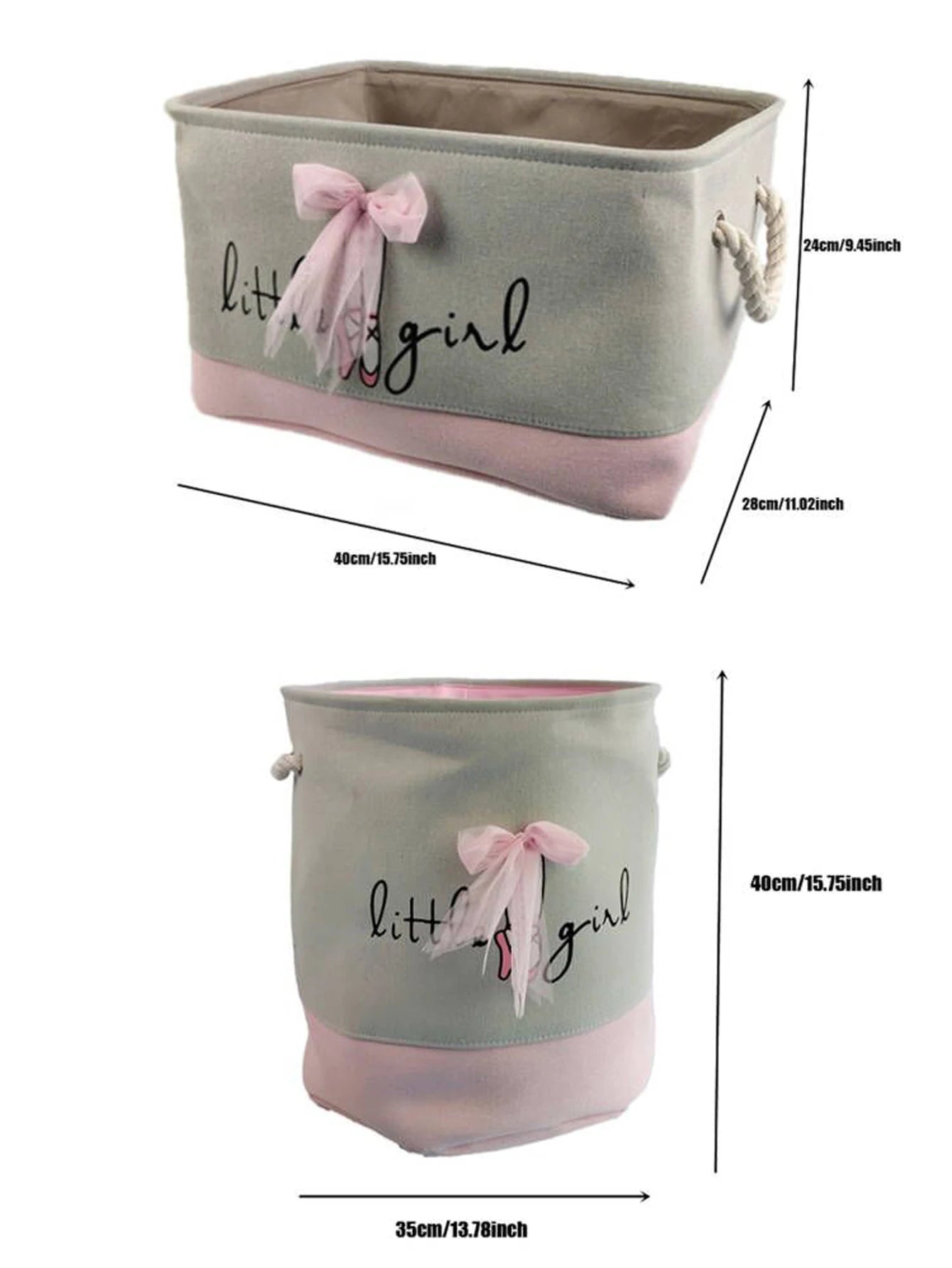 Pink Storage Basket for Girls