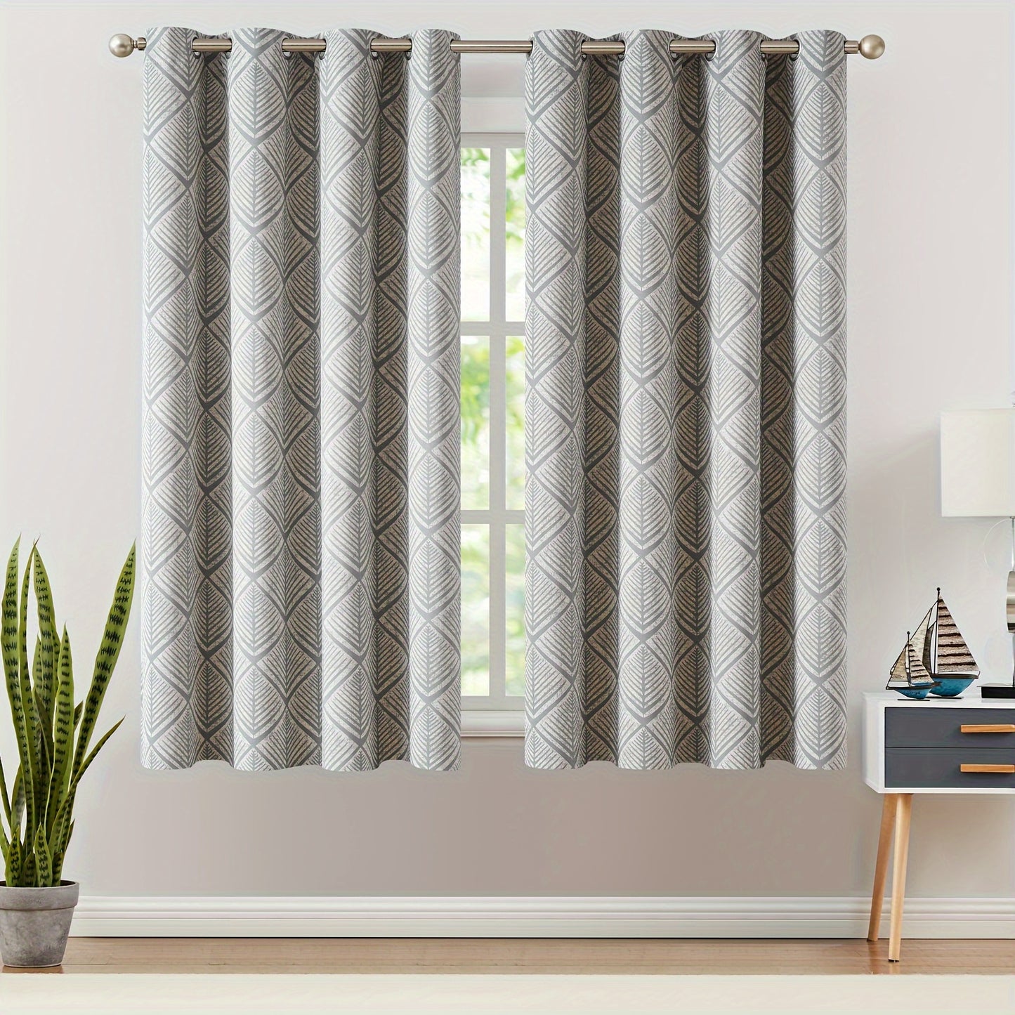 2 Panels 80% Blackout Curtains