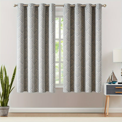 2 Panels 80% Blackout Curtains