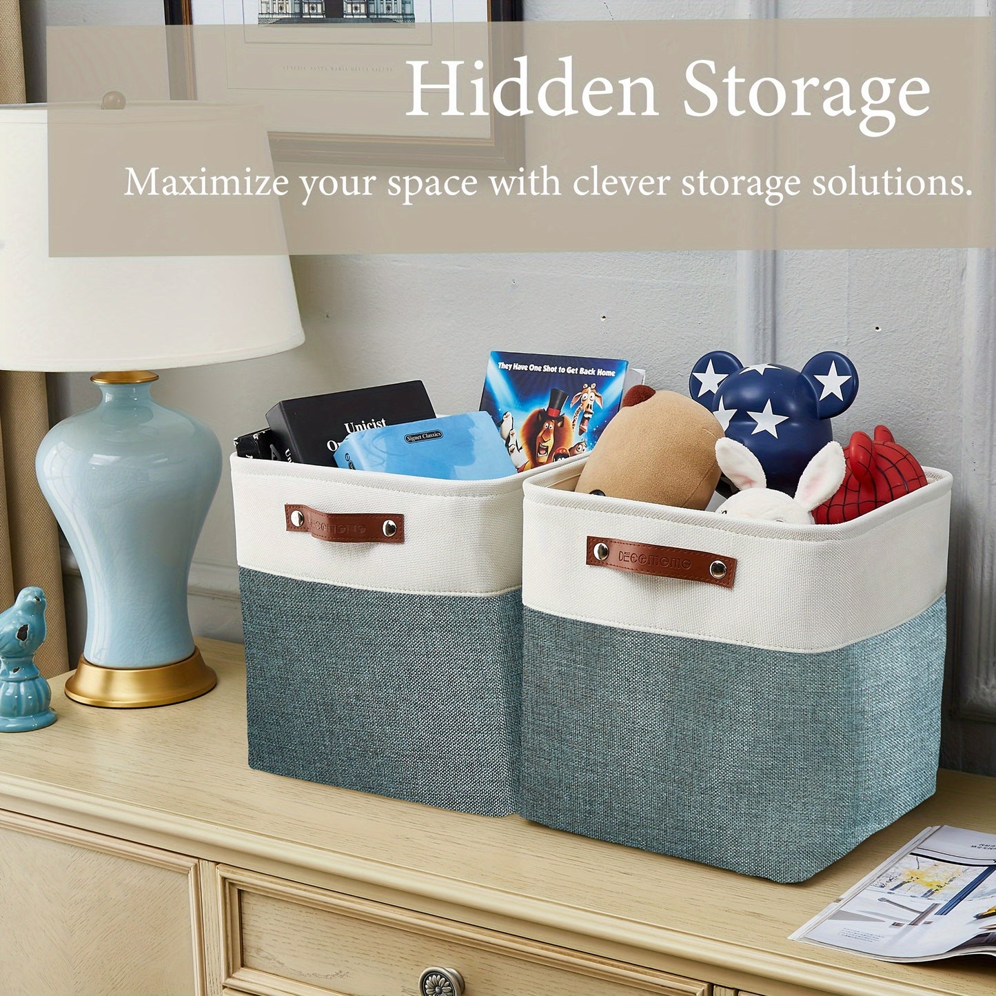 4 Packs | Cube Storage Bin – Organize in Style!
