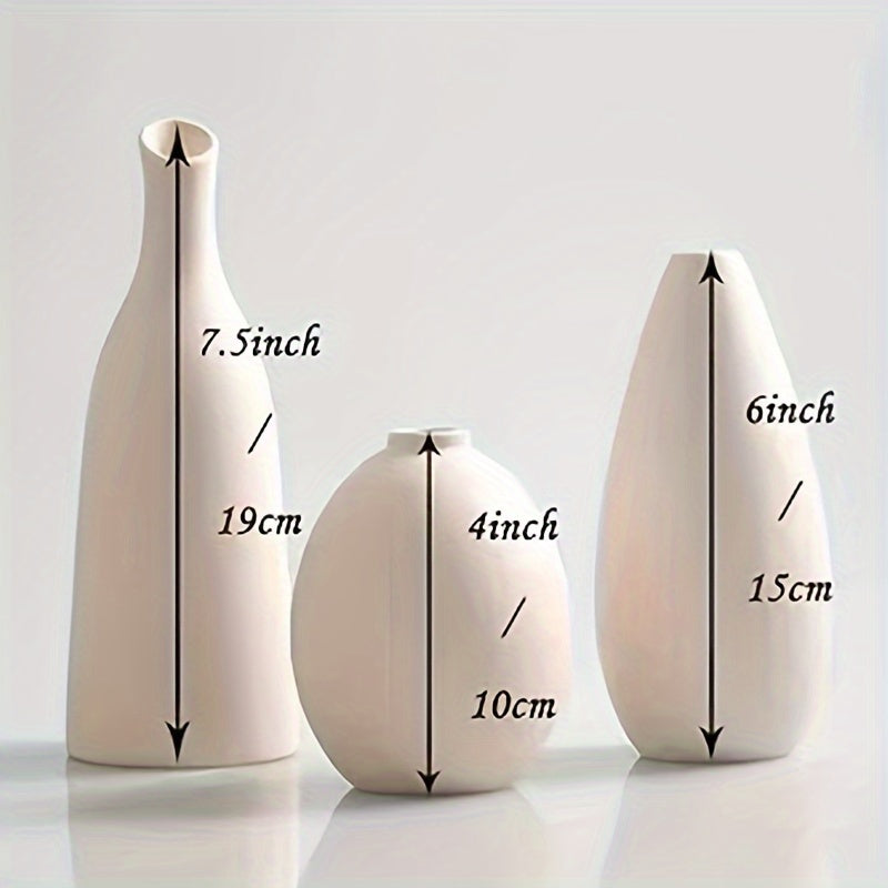 3pcs Set Boho Ceramic Vases
