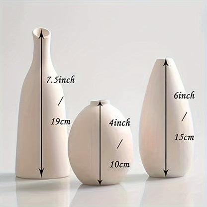 3pcs Set Boho Ceramic Vases