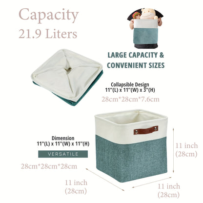 4 Packs | Cube Storage Bin – Organize in Style!