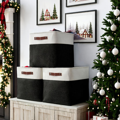 4 Packs | Cube Storage Bin – Organize in Style!