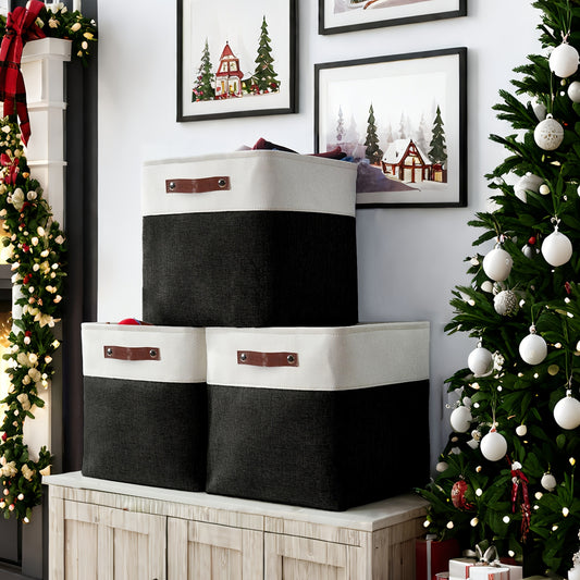 4 Packs | Cube Storage Bin – Organize in Style!