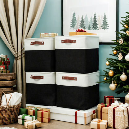 4 Packs | Cube Storage Bin – Organize in Style!