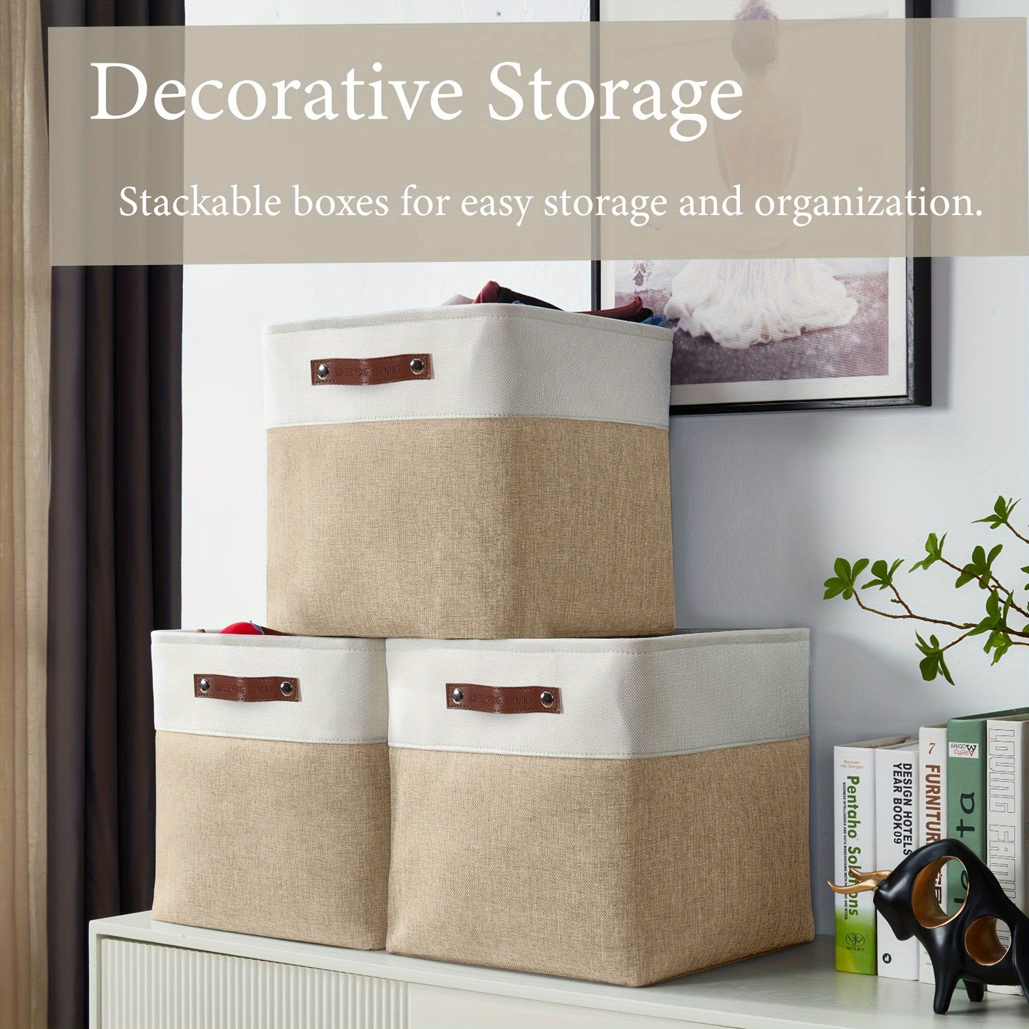 4 Packs | Cube Storage Bin – Organize in Style!